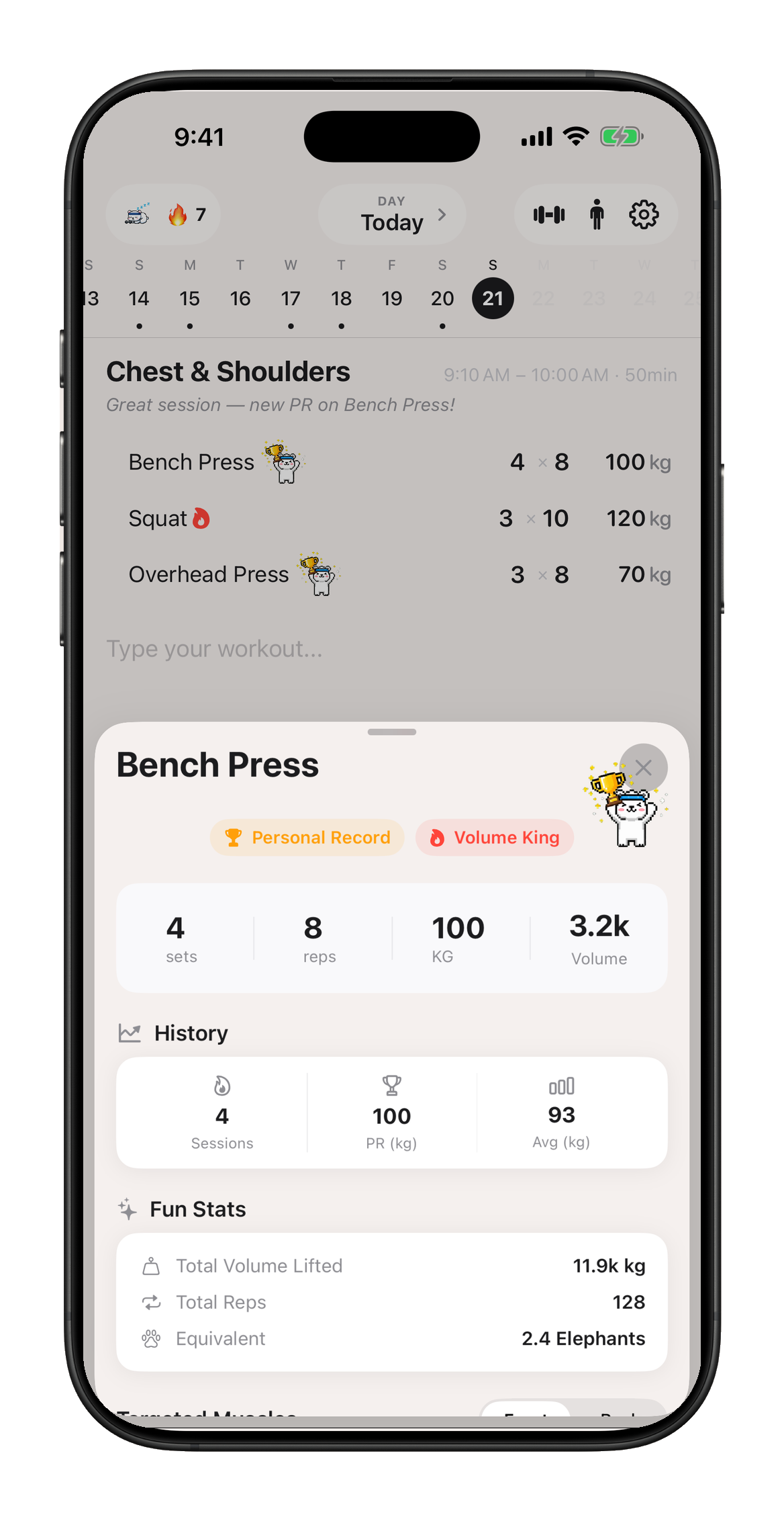 Paul — Weekly training calendar